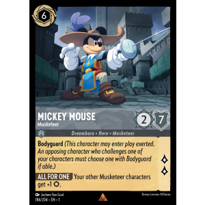 Mickey Mouse - Musketeer 186/204 Disney Lorcana TCG The First Chapter