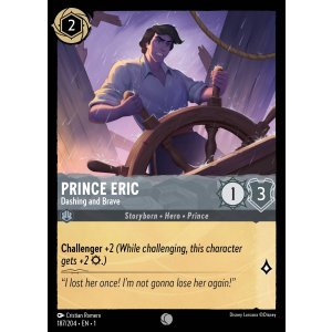 Prince Eric - Dashing and Brave 187/204 Disney Lorcana TCG The First Chapter