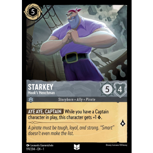 Starkey - Hook's Henchman 191/204 Disney Lorcana TCG The First Chapter