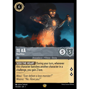 Legendary Te Ka - Heartless 192/204 Disney Lorcana TCG The First Chapter