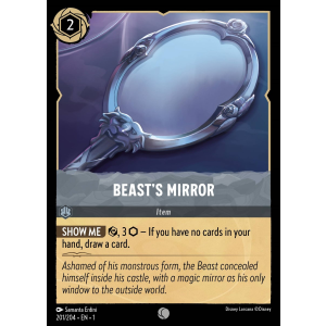 Beast's Mirror 201/204 Disney Lorcana TCG The First Chapter