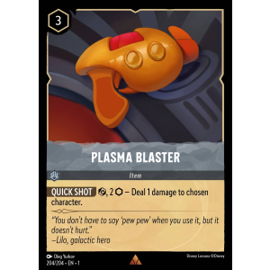 Plasma Blaster 204/204 Disney Lorcana TCG The First Chapter