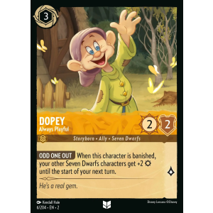 Dopey - Always Playful 6/204 Disney Lorcana TCG Rise of the Floodborn