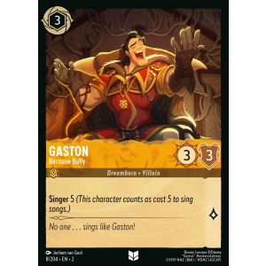 Gaston - Baritone Bully 8/204 Disney Lorcana TCG Rise of the Floodborn