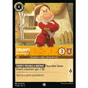 Grumpy - Bad-Tempered 10/204 Disney Lorcana TCG Rise of the Floodborn