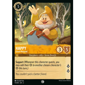 Happy - Good-Natured 11/204 Disney Lorcana TCG Rise of the Floodborn