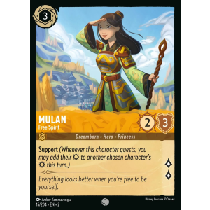 Mulan - Free Spirit 15/204 Disney Lorcana TCG Rise of the Floodborn