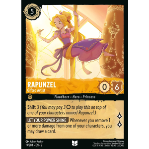 Rapunzel - Gifted Artist 19/204 Disney Lorcana TCG Rise of the Floodborn