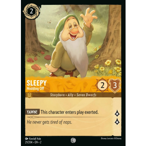 Sleepy - Nodding Off 21/204 Disney Lorcana TCG Rise of the Floodborn