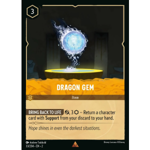 Dragon Gem 33/204 Disney Lorcana TCG Rise of the Floodborn