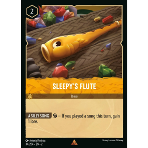 Sleepy's Flute 34/204 Disney Lorcana TCG Rise of the Floodborn