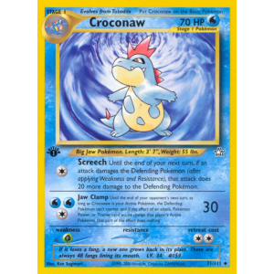 Croconaw 31/111 Pokemon TCG Neo Neo Genesis