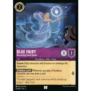 Blue Fairy - Rewarding Good Deeds 36/204 Disney Lorcana TCG Rise of the Floodborn