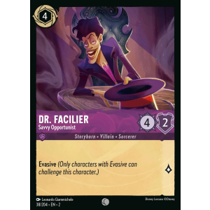 Dr. Facilier - Savvy Opportunist 38/204 Disney Lorcana TCG Rise of the Floodborn