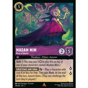 Madam Mim - Rival of Merlin 48/204 Disney Lorcana TCG Rise of the Floodborn