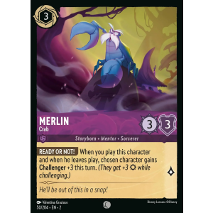 Merlin - Crab 50/204 Disney Lorcana TCG Rise of the Floodborn