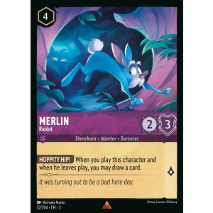 Merlin - Rabbit 52/204 Disney Lorcana TCG Rise of the Floodborn