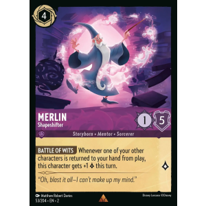 Merlin - Shapeshifter 53/204 Disney Lorcana TCG Rise of the Floodborn