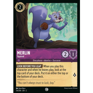 Merlin - Squirrel 54/204 Disney Lorcana TCG Rise of the Floodborn