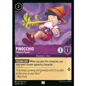 Pinocchio - Talkative Puppet 58/204 Disney Lorcana TCG Rise of the Floodborn