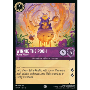 Winnie The Pooh - Hunny Wizard 59/204 Disney Lorcana TCG Rise of the Floodborn