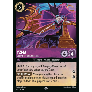 Super Rare Yzma - Scary Beyond All Reason 60/204 Disney Lorcana TCG Rise of the Floodborn