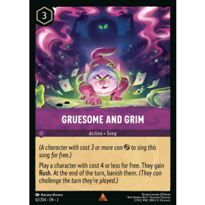 Gruesome And Grim 62/204 Disney Lorcana TCG Rise of the Floodborn