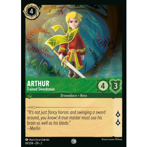 Arthur - Trained Swordsman 69/204 Disney Lorcana TCG Rise of the Floodborn