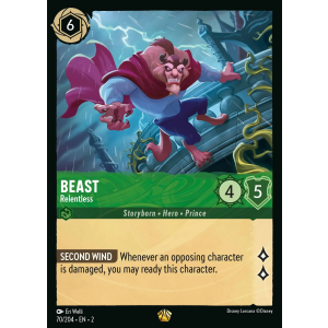 Legendary Beast - Relentless 70/204 Disney Lorcana TCG Rise of the Floodborn