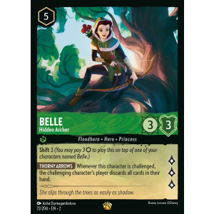 Legendary Belle - Hidden Archer 72/204 Disney Lorcana TCG Rise of the Floodborn