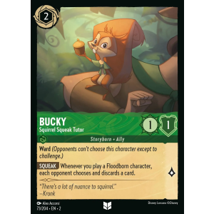 Bucky - Squirrel Squeak Tutor 73/204 Disney Lorcana TCG Rise of the Floodborn