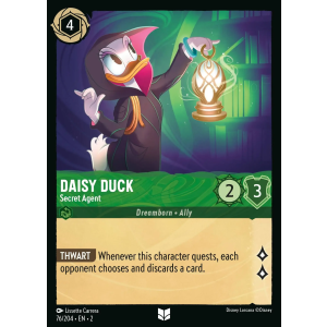 Daisy Duck - Secret Agent 76/204 Disney Lorcana TCG Rise of the Floodborn