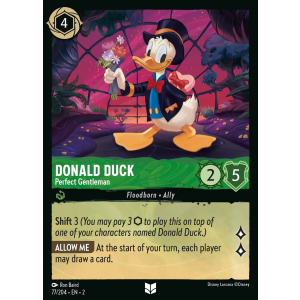 Donald Duck - Perfect Gentleman 77/204 Disney Lorcana TCG Rise of the Floodborn