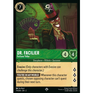 Super Rare Dr. Facilier - Fortune Teller 79/204 Disney Lorcana TCG Rise of the Floodborn