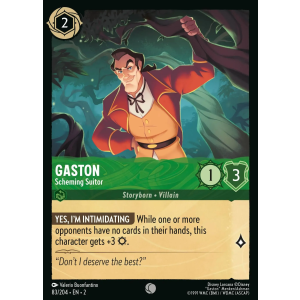 Gaston - Scheming Suitor 83/204 Disney Lorcana TCG Rise of the Floodborn