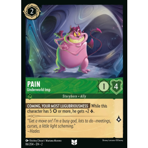 Pain - Underworld Imp 86/204 Disney Lorcana TCG Rise of the Floodborn