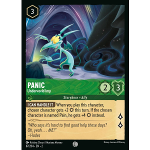 Panic - Underworld Imp 87/204 Disney Lorcana TCG Rise of the Floodborn