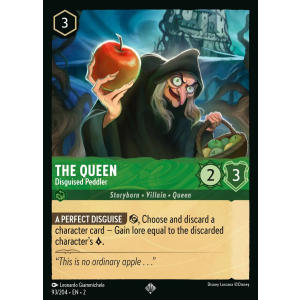 Super Rare The Queen - Disguised Peddler 93/204 Disney Lorcana TCG Rise of the Floodborn