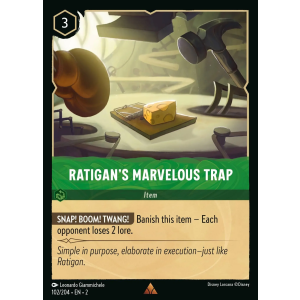 Ratigan's Marvelous Trap 102/204 Disney Lorcana TCG Rise of the Floodborn