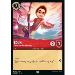 Boun - Precocious Entrepreneur 104/204 Disney Lorcana TCG Rise of the Floodborn