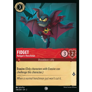 Fidget - Ratigan's Henchman 108/204 Disney Lorcana TCG Rise of the Floodborn