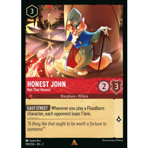 Honest John - Not That Honest 109/204 Disney Lorcana TCG Rise of the Floodborn