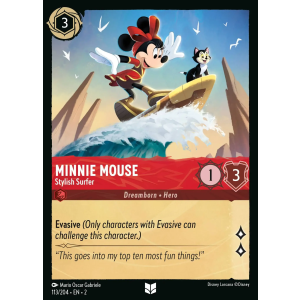 Minnie Mouse - Stylish Surfer 113/204 Disney Lorcana TCG Rise of the Floodborn