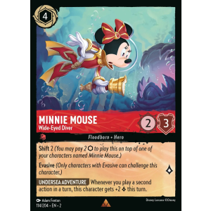 Minnie Mouse - Wide-Eyed Diver 114/204 Disney Lorcana TCG Rise of the Floodborn