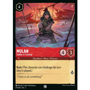 Mulan - Soldier In Training 117/204 Disney Lorcana TCG Rise of the Floodborn