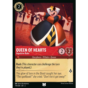 Queen Of Hearts - Impulsive Ruler 119/204 Disney Lorcana TCG Rise of the Floodborn