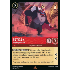 Ratigan - Very Large Mouse 121/204 Disney Lorcana TCG Rise of the Floodborn