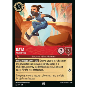 Raya - Headstrong 122/204 Disney Lorcana TCG Rise of the Floodborn