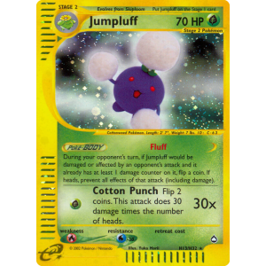 Rare Holo Jumpluff H13/147 Pokemon TCG E-Card Aquapolis