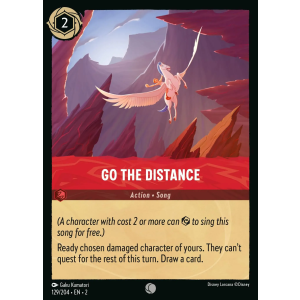 Go The Distance 129/204 Disney Lorcana TCG Rise of the Floodborn